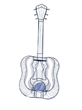 Load image into Gallery viewer, Vintage Guitar Wire Sculpture
