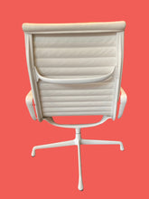 Load image into Gallery viewer, Herman Miller White Leather High-Back Eames Aluminum Group Chair
