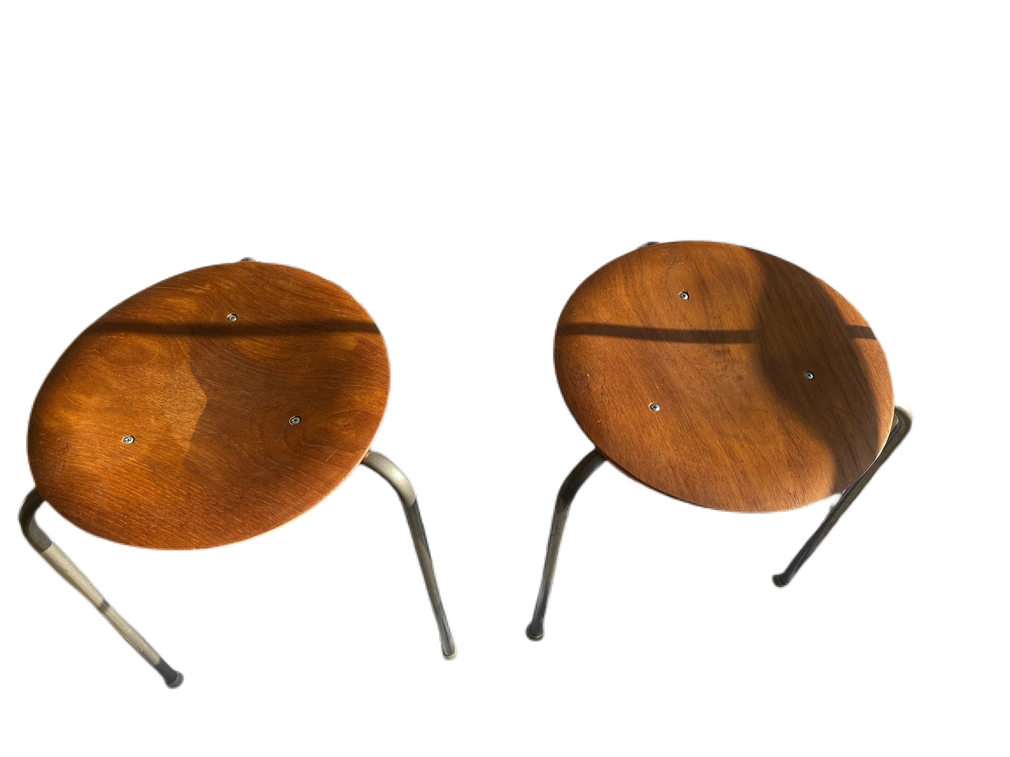 スツール Arne Jacobsen 3170 Teak FRITZ HANSEN Dot Stool 3170 in Teak by Arne Jacobsen for Fritz Hansen, 1965