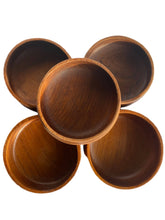Load image into Gallery viewer, Set of 5 Vintage Teak Bowls
