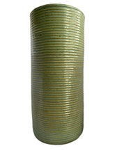 Load image into Gallery viewer, Vintage Green Zanesville Cylinder Vase

